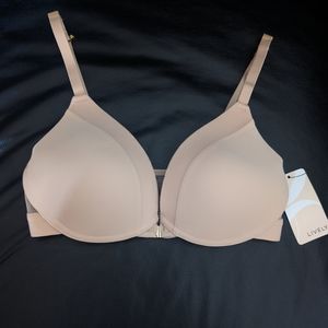 NWT Lively Brand Front-Close Wireless Bra 32 D Nude